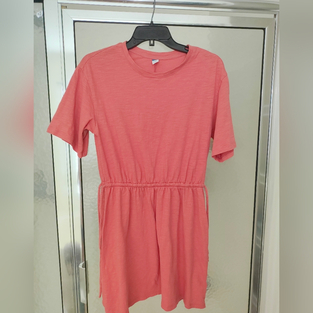 Old Navy Coral Short Sleeve Dress